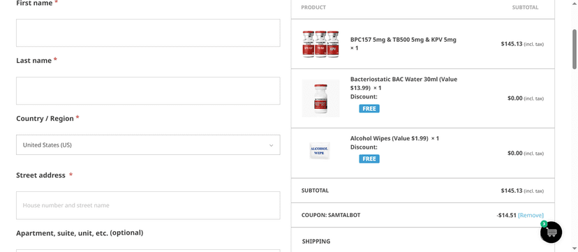 Triggered Brand Coupon Code - Get 15% Off on Peptides